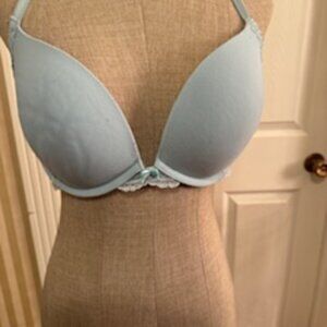 Lovely lacey ice blue Victoria secret Bra size 38C with underwire